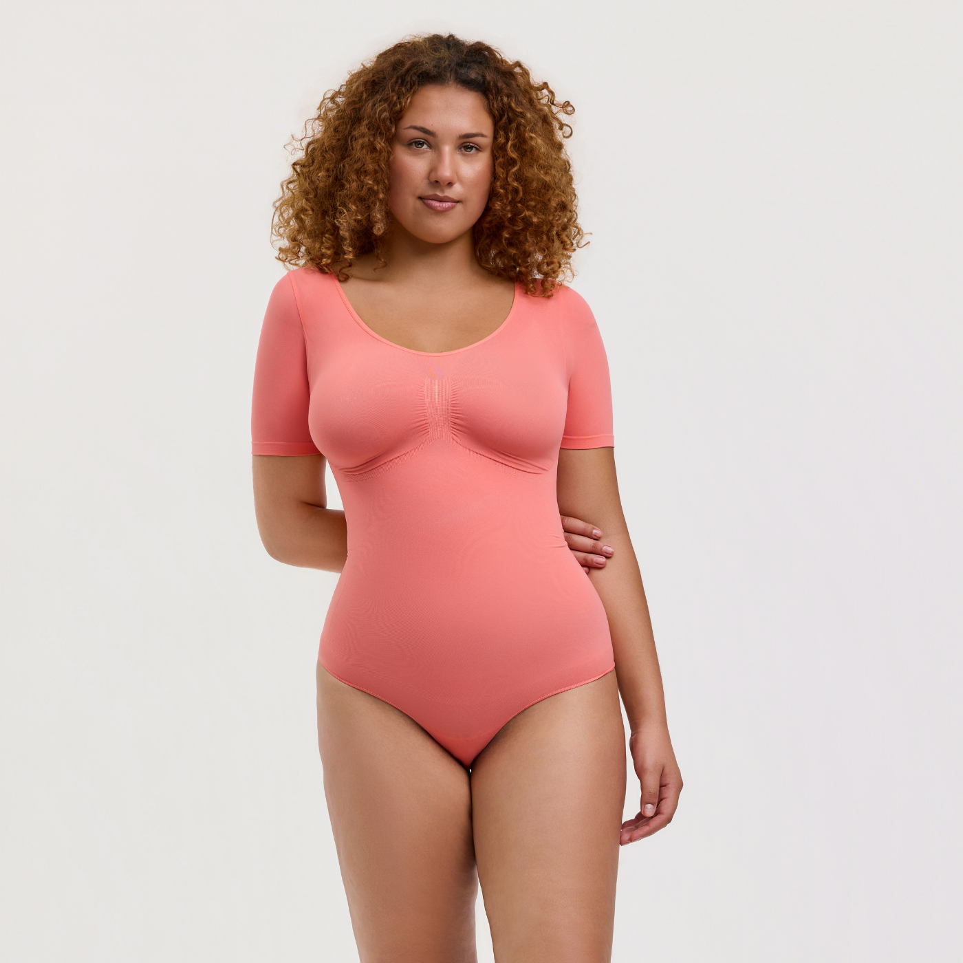 T-Shirt Bodysuit Sculpting Shapewear mit Slip
